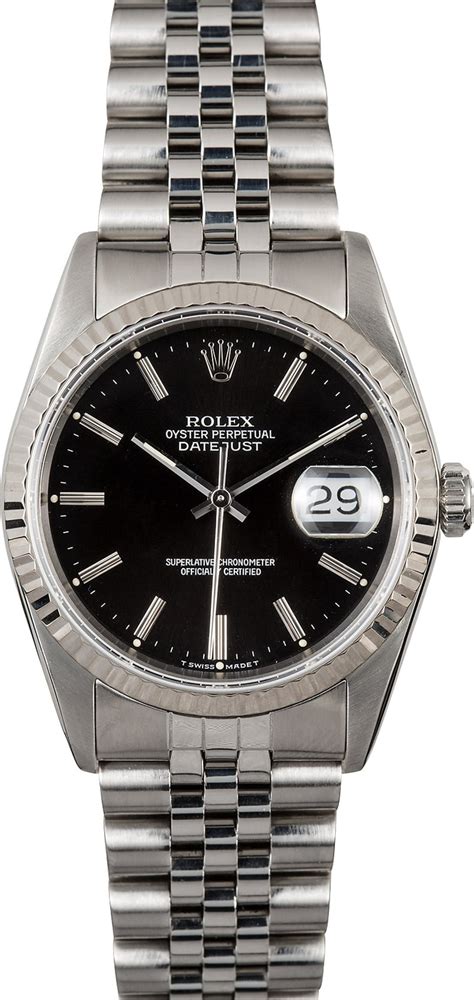 rolex oyster perpetual date just mens watch 16234|rolex 16233 day date.